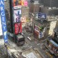 Times Square am Morgen, von oben Times Square am Morgen, von oben