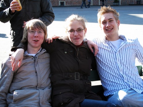 Niklas, Ramona und Tobi