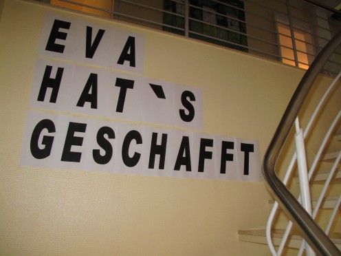Eva hat's geschafft