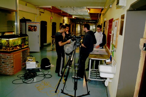 Dreh mit Aachener Studenten, Foto: JVA Siegburg Dreh mit Aachener Studenten, Foto: JVA Siegburg