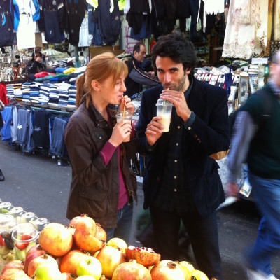 Supersmoothie auf dem Souk Ha'Carmel